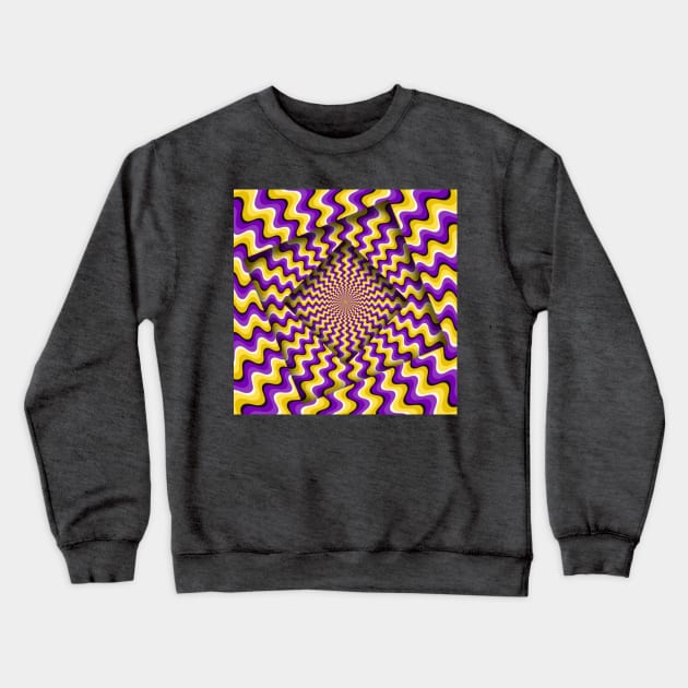 Psychedelic Colors Crewneck Sweatshirt by GreenGuyTeesStore